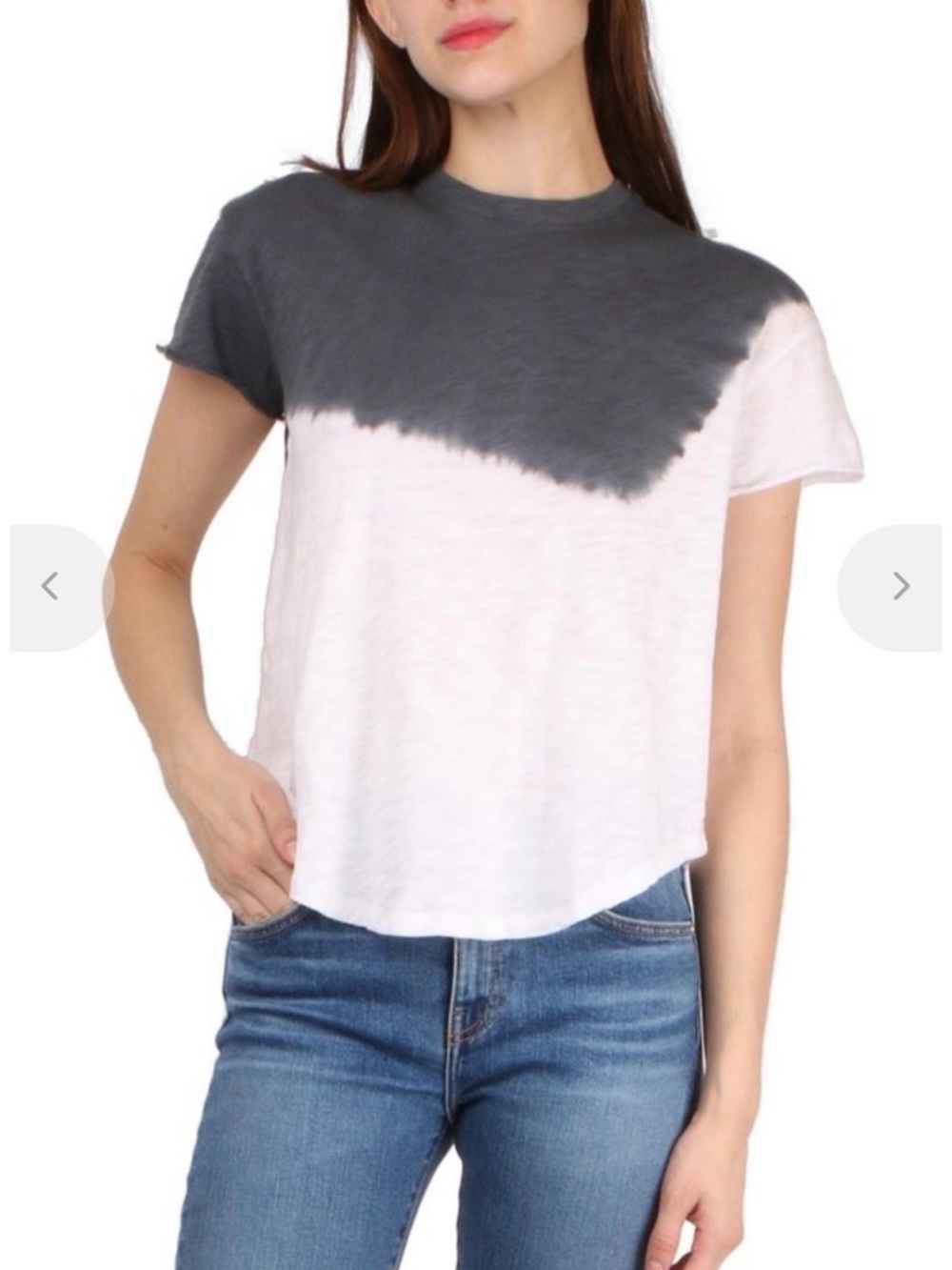ATM slub jersey dip dye tee